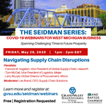 Webinar: Navigating Supply Chain Disruptions on May 29, 2020